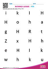 Recognize letter H